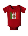 Mexican Flag Levels - Cinco De Mayo Baby Bodysuit Dark-Baby Romper-TooLoud-Red-06-Months-Davson Sales