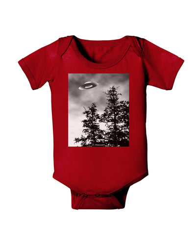 UFO Sighting - Extraterrestrial Baby Bodysuit Dark by TooLoud-Baby Romper-TooLoud-Red-06-Months-Davson Sales