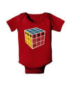 Autism Awareness - Cube Color Baby Bodysuit Dark-Baby Romper-TooLoud-Red-06-Months-Davson Sales