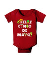 Feliz Cinco de Mayo - Fiesta Icons Baby Bodysuit Dark by TooLoud-Baby Romper-TooLoud-Red-06-Months-Davson Sales