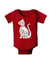 Every Day Is Caturday Cat Silhouette Baby Bodysuit Dark by TooLoud-Baby Romper-TooLoud-Red-06-Months-Davson Sales