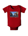 Mexico - Islands Cut-out Baby Bodysuit Dark-Baby Romper-TooLoud-Red-06-Months-Davson Sales