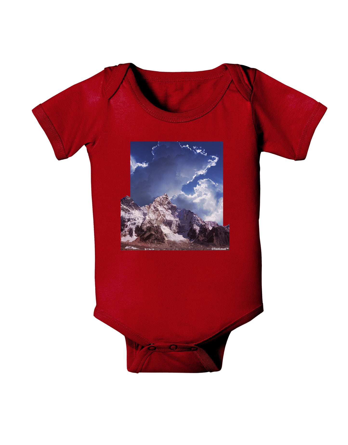 Mountain Pop Out Baby Bodysuit Dark by TooLoud-Baby Romper-TooLoud-Red-06-Months-Davson Sales