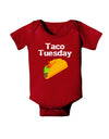 Taco Tuesday Design Baby Bodysuit Dark by TooLoud-Baby Romper-TooLoud-Red-06-Months-Davson Sales