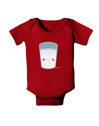 Cute Matching Milk and Cookie Design - Milk Baby Bodysuit Dark by TooLoud-Baby Romper-TooLoud-Red-06-Months-Davson Sales