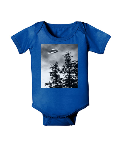 UFO Sighting - Extraterrestrial Baby Bodysuit Dark by TooLoud-Baby Romper-TooLoud-Royal-Blue-06-Months-Davson Sales