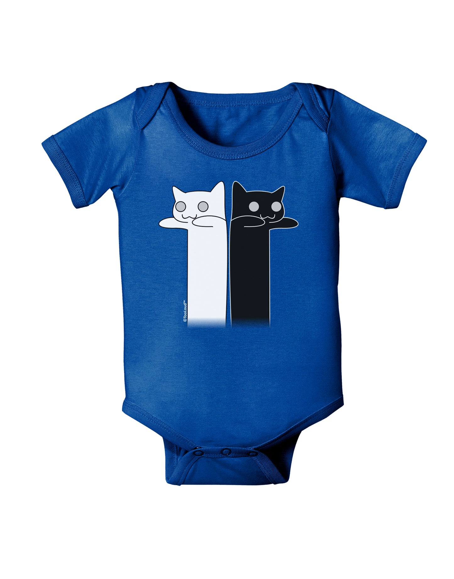 Longcat and Tacgnol - Internet Humor Baby Bodysuit Dark by TooLoud-Baby Romper-TooLoud-Royal-Blue-06-Months-Davson Sales