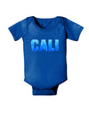 Cali Ocean Bubbles Baby Bodysuit Dark by TooLoud-Baby Romper-TooLoud-Royal-Blue-06-Months-Davson Sales