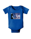 All American Cat Baby Bodysuit Dark by TooLoud-Baby Romper-TooLoud-Royal-Blue-06-Months-Davson Sales