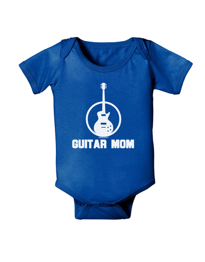 Guitar Mom - Mother's Day Design Baby Bodysuit Dark-Baby Romper-TooLoud-Royal-Blue-06-Months-Davson Sales