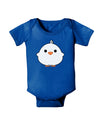 Cute Little Chick - White Baby Bodysuit Dark by TooLoud-Baby Romper-TooLoud-Royal-Blue-06-Months-Davson Sales