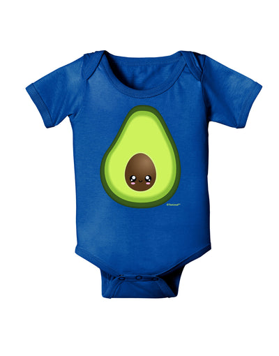 Cute Avocado Design Baby Bodysuit Dark-Baby Romper-TooLoud-Royal-Blue-06-Months-Davson Sales