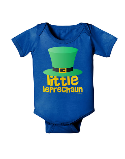 Little Leprechaun - St. Patrick's Day Baby Bodysuit Dark by TooLoud-Baby Romper-TooLoud-Royal-Blue-06-Months-Davson Sales