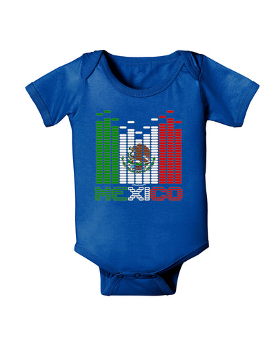 Mexican Flag Levels - Cinco De Mayo Text Baby Bodysuit Dark-Baby Romper-TooLoud-Royal-Blue-06-Months-Davson Sales