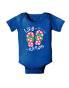 Life is Better in Flip Flops - Pink and Green Baby Bodysuit Dark-Baby Romper-TooLoud-Royal-Blue-06-Months-Davson Sales