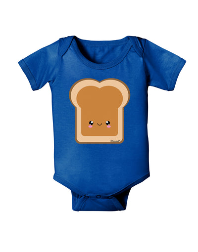 Cute Matching Design - PB and J - Peanut Butter Baby Bodysuit Dark by TooLoud