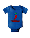 Seventy-Five Percent Mexican Baby Bodysuit Dark-Baby Romper-TooLoud-Royal-Blue-06-Months-Davson Sales