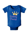 Birthday Princess - Tiara Baby Bodysuit Dark by TooLoud-Baby Romper-TooLoud-Royal-Blue-06-Months-Davson Sales