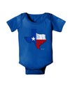 State of Texas Flag Design - Distressed Baby Bodysuit Dark-Baby Romper-TooLoud-Royal-Blue-06-Months-Davson Sales