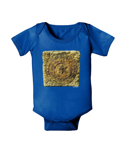 Stone Carving Sepia Baby Bodysuit Dark-Baby Romper-TooLoud-Royal-Blue-06-Months-Davson Sales