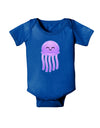 Cute Jellyfish Baby Bodysuit Dark by TooLoud-Baby Romper-TooLoud-Royal-Blue-06-Months-Davson Sales