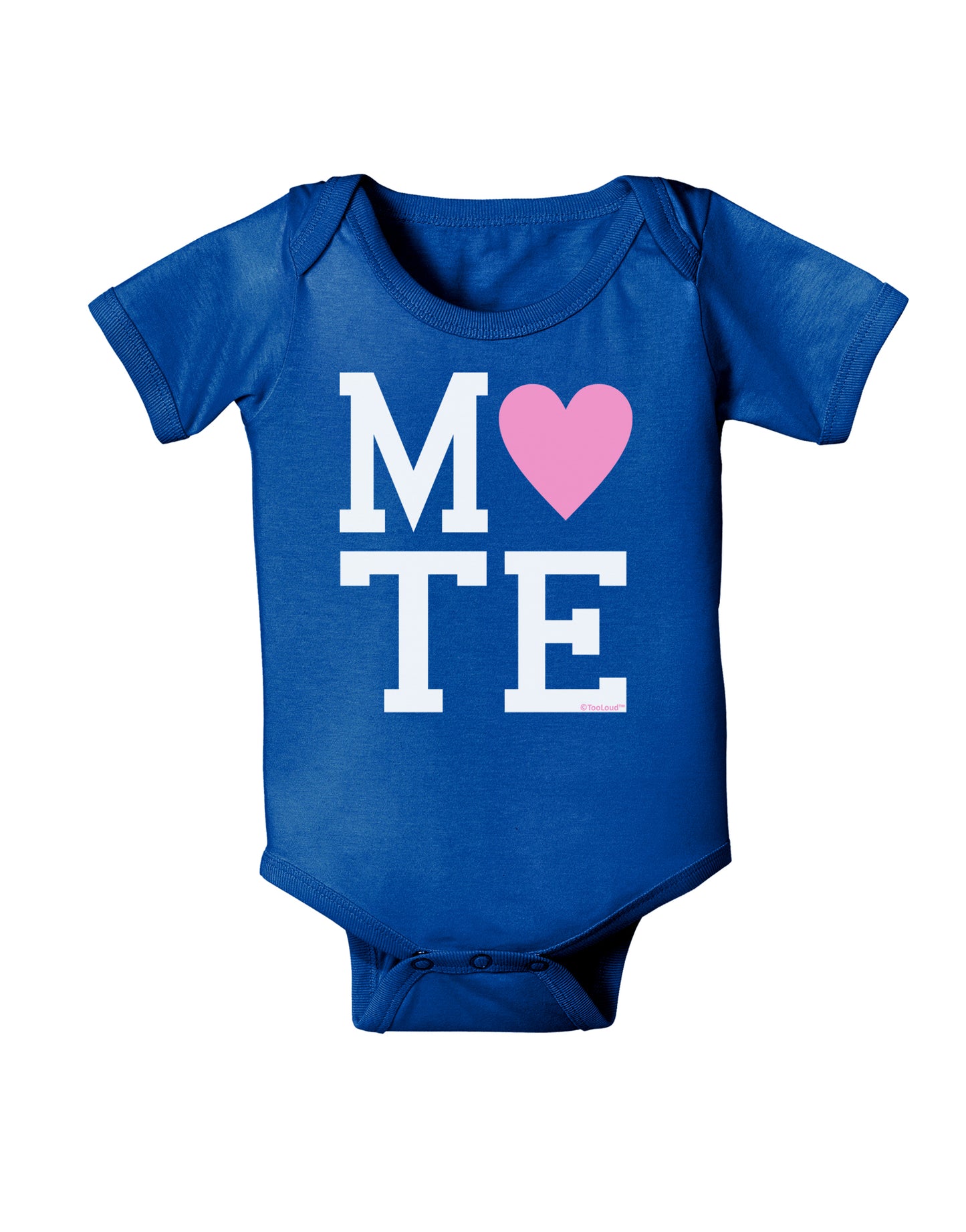 Matching Soulmate Design - Mate - Pink Baby Bodysuit Dark by TooLoud-Baby Romper-TooLoud-Royal-Blue-06-Months-Davson Sales