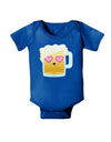 Cute Infatuated Beer Baby Bodysuit Dark by TooLoud-Baby Romper-TooLoud-Royal-Blue-06-Months-Davson Sales