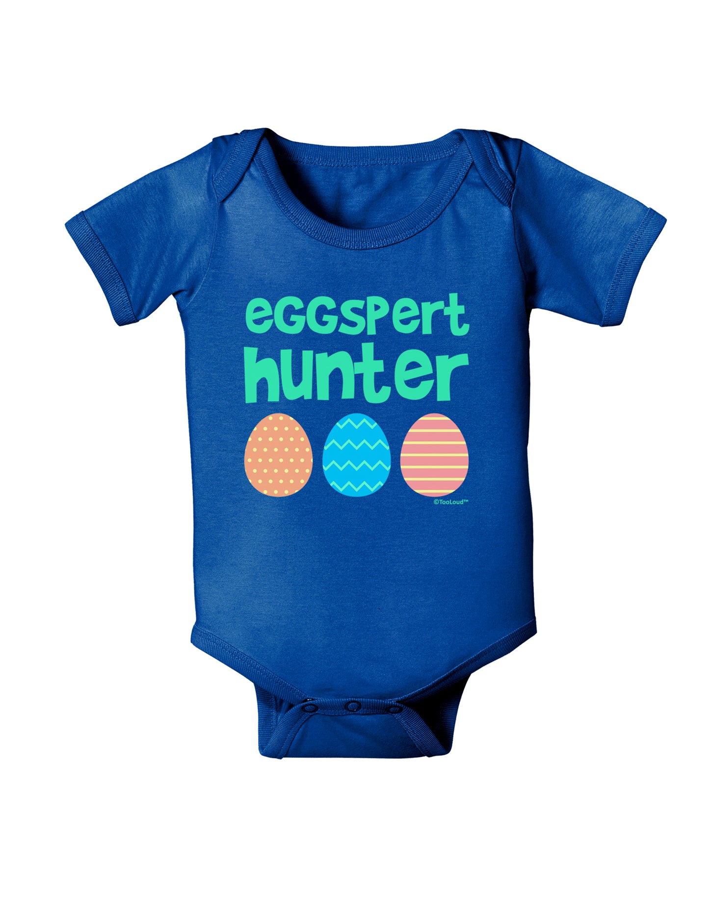 Eggspert Hunter - Easter - Green Baby Bodysuit Dark by TooLoud-Baby Romper-TooLoud-Royal-Blue-06-Months-Davson Sales