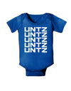 Untz Untz Untz Untz Untz EDM Design Baby Bodysuit Dark-Baby Romper-TooLoud-Royal-Blue-06-Months-Davson Sales