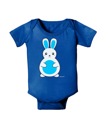 Cute Easter Bunny - Blue Baby Bodysuit Dark by TooLoud-Baby Romper-TooLoud-Royal-Blue-06-Months-Davson Sales