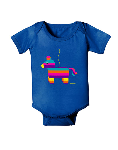 Colorful Hanging Pinata Design Baby Bodysuit Dark by TooLoud-Baby Romper-TooLoud-Royal-Blue-06-Months-Davson Sales