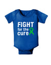 Fight for the Cure - Lime Green Ribbon Lyme Disease Baby Bodysuit Dark-Baby Romper-TooLoud-Royal-Blue-06-Months-Davson Sales