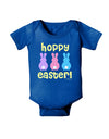 Three Easter Bunnies - Hoppy Easter Baby Bodysuit Dark by TooLoud-Baby Romper-TooLoud-Royal-Blue-06-Months-Davson Sales