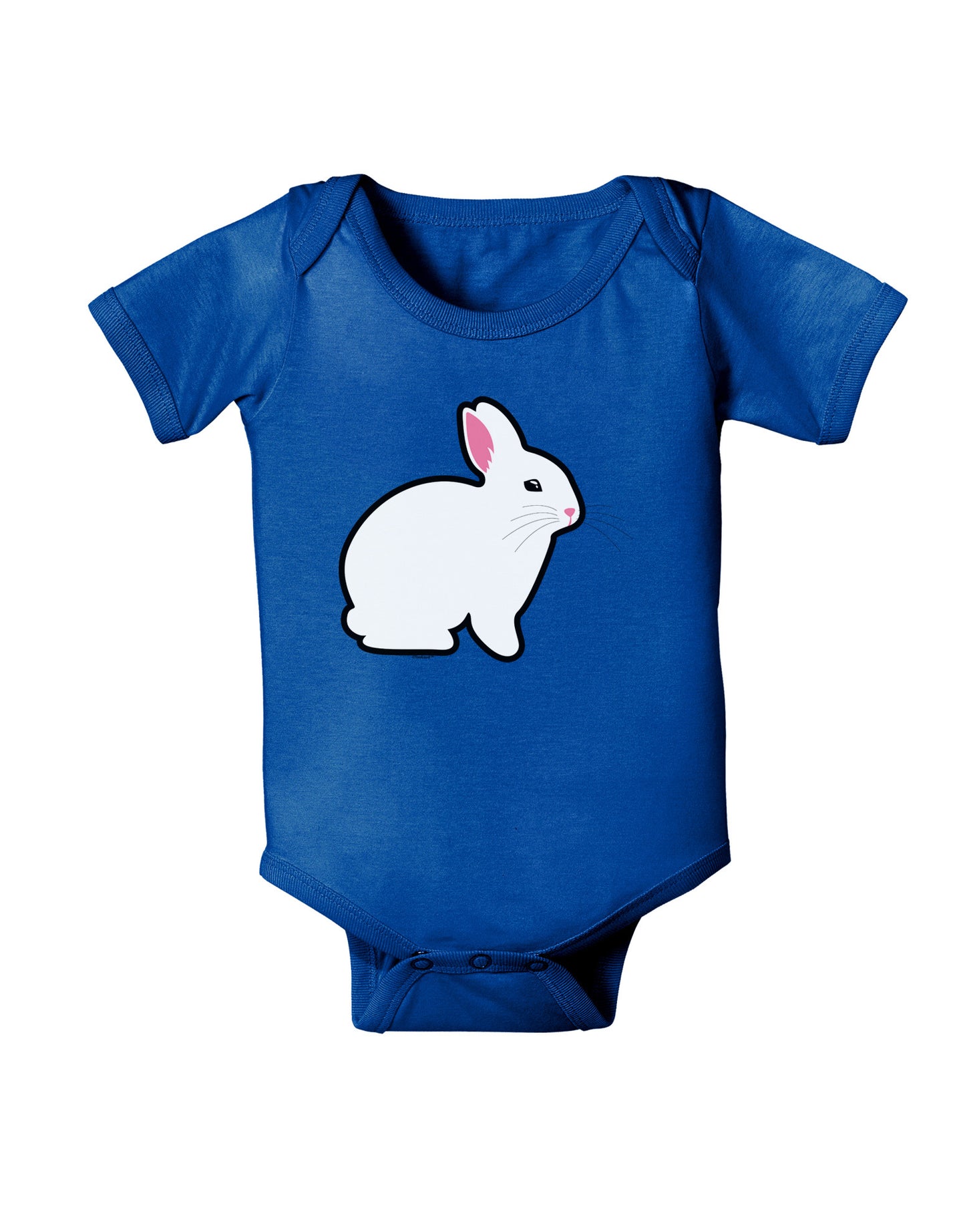 Cute Bunny Rabbit Easter Baby Bodysuit Dark-Baby Romper-TooLoud-Royal-Blue-06-Months-Davson Sales