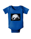 T-Rex and Triceratops Silhouettes Design Baby Bodysuit Dark by TooLoud-Baby Romper-TooLoud-Royal-Blue-06-Months-Davson Sales