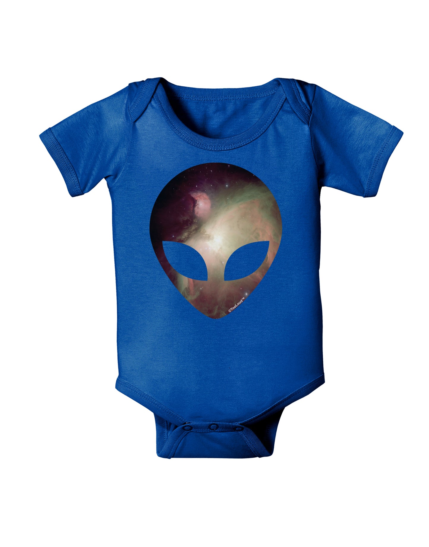 Extraterrestrial Face - Space #2 Baby Bodysuit Dark by TooLoud-Baby Romper-TooLoud-Royal-Blue-06-Months-Davson Sales