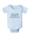 I Like to Drink and Pass Out Just Like My Dad Baby Bodysuit One Piece-Baby Romper-TooLoud-Light-Blue-06-Months-Davson Sales