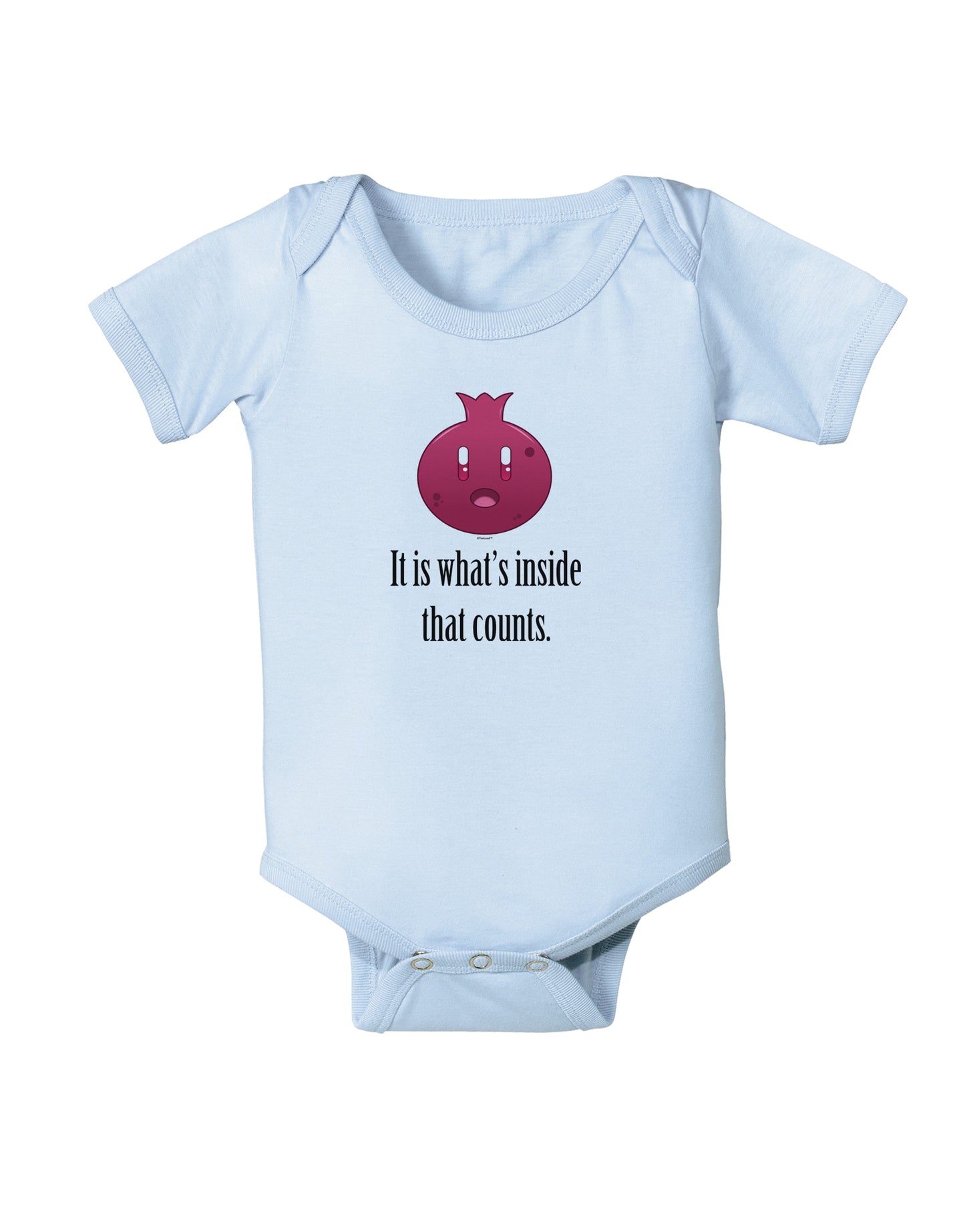 It is Whats Inside That Counts Baby Bodysuit One Piece-Baby Romper-TooLoud-Light-Blue-06-Months-Davson Sales