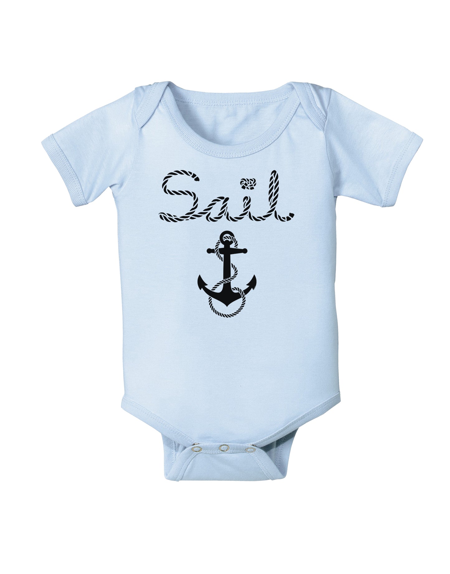 Sail Nautical Sailor Boating Infant Onesie-TooLoud-Light-Blue-06-Months-Davson Sales