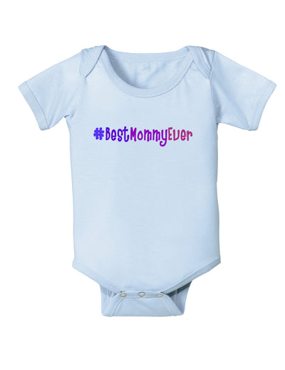 #BestMommyEver Infant Onesie-TooLoud-Light-Blue-06-Months-Davson Sales