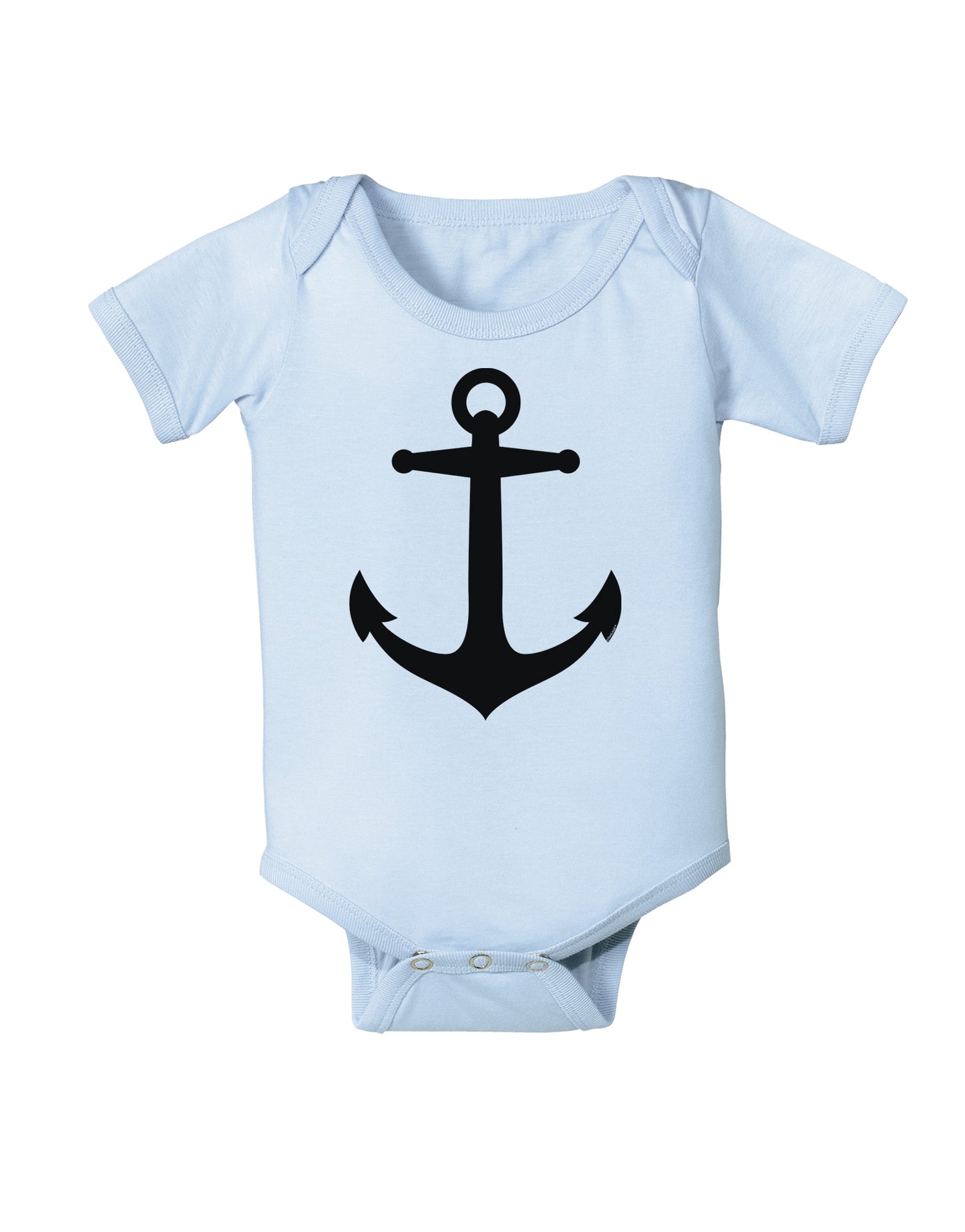 Nautical Sailor Anchor Infant Onesie-TooLoud-Light-Blue-06-Months-Davson Sales