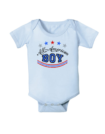 All-American Boy Baby Bodysuit One Piece-Baby Romper-TooLoud-Light-Blue-06-Months-Davson Sales