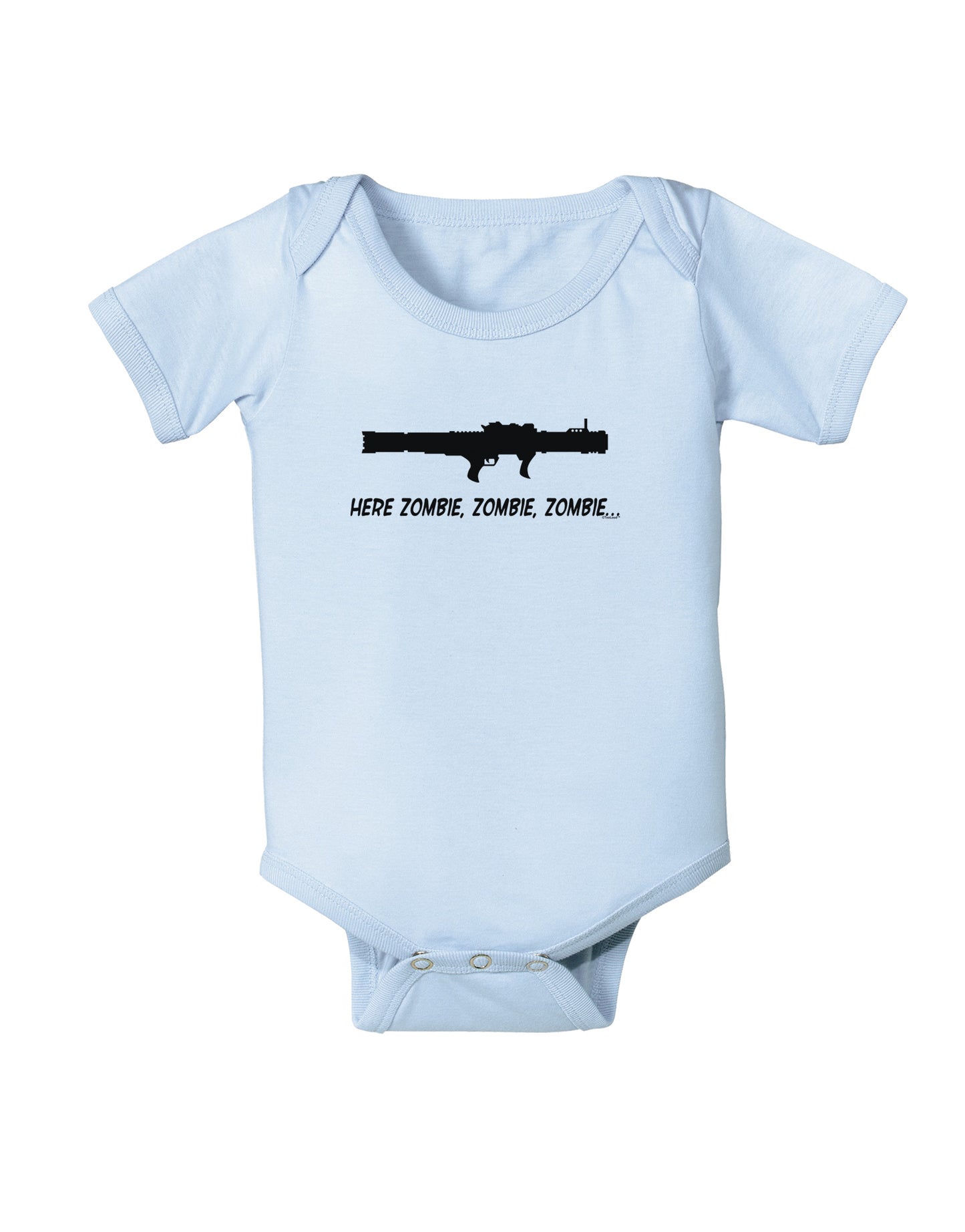 Here Zombie Zombie Zombie Bazooka Infant Onesie-TooLoud-Light-Blue-06-Months-Davson Sales