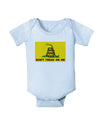 Classic Gadsden Flag Don't Tread On Me Infant Onesie-TooLoud-Light-Blue-06-Months-Davson Sales