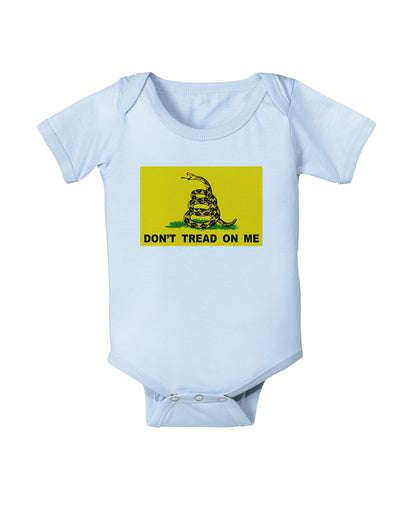 Classic Gadsden Flag Don't Tread On Me Infant Onesie-TooLoud-Light-Blue-06-Months-Davson Sales