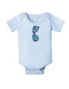 Blue American Flag Aviator Sunglasses Baby Bodysuit One Piece-Baby Romper-TooLoud-Light-Blue-06-Months-Davson Sales