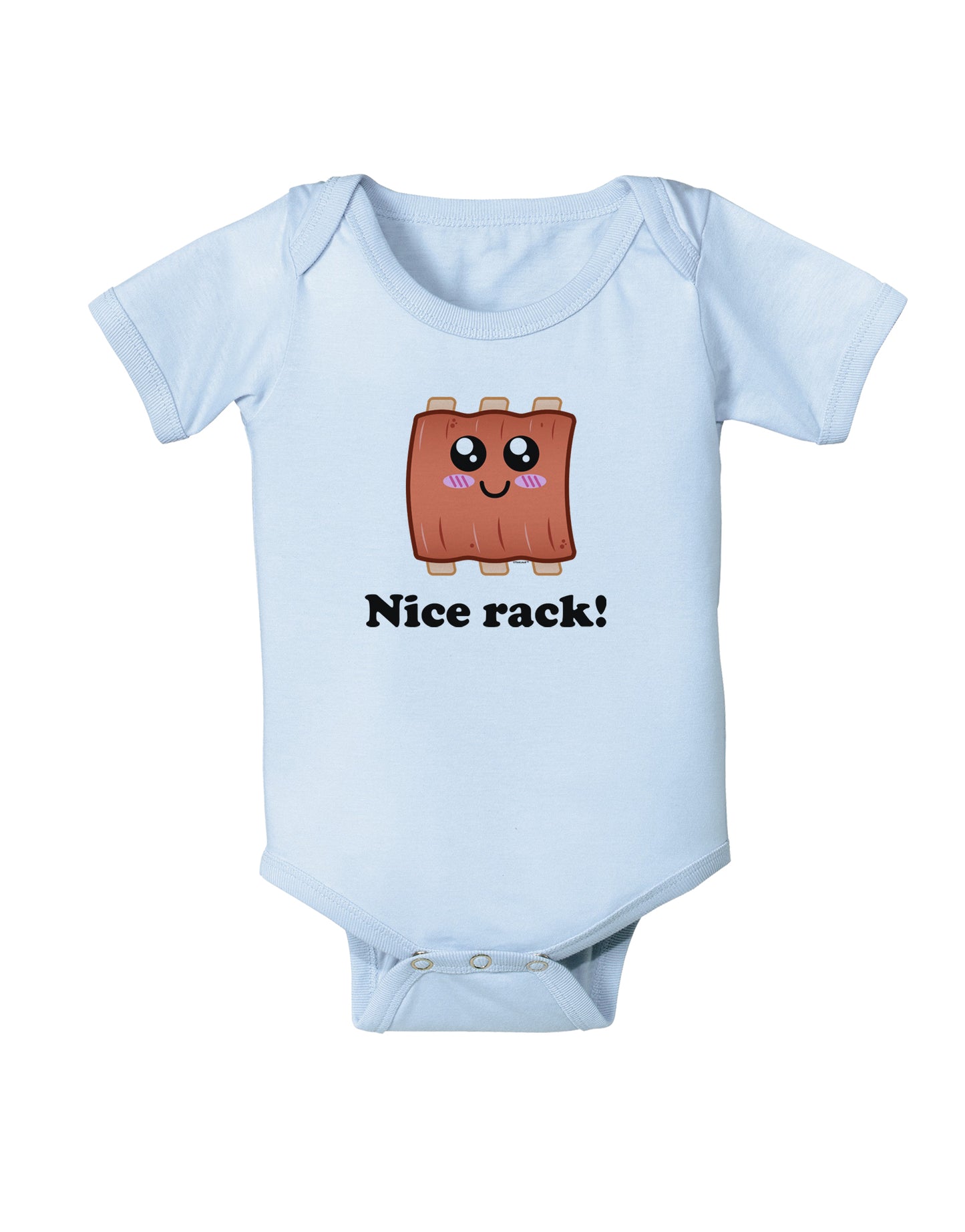 Nice Rack Baby Bodysuit One Piece-Baby Romper-TooLoud-Light-Blue-06-Months-Davson Sales