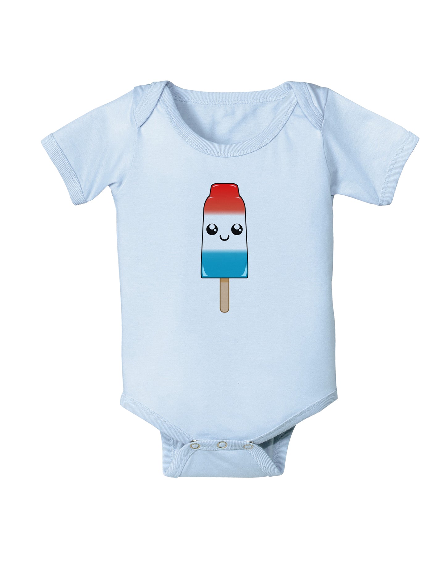 Popsicle Baby Bodysuit One Piece-Baby Romper-TooLoud-Light-Blue-06-Months-Davson Sales