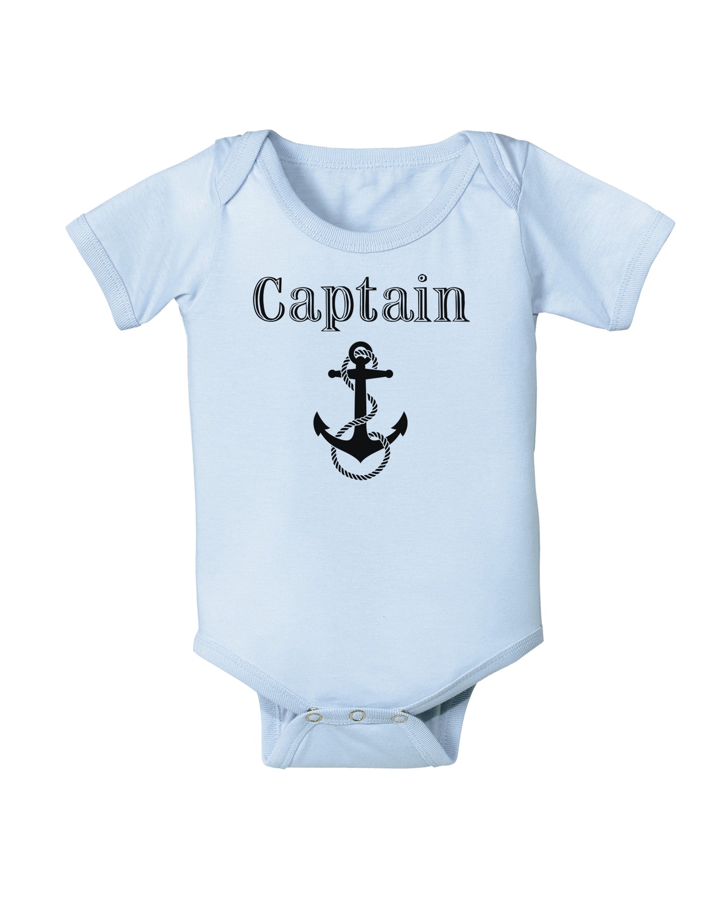 Ship Captain Nautical Anchor Boating Infant Onesie-TooLoud-Light-Blue-06-Months-Davson Sales