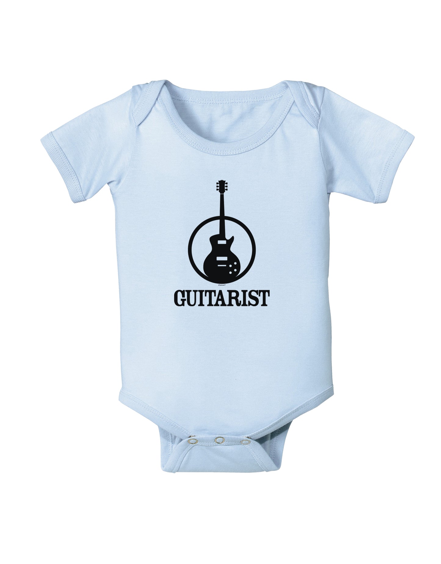 Guitarist Baby Bodysuit One Piece-Baby Romper-TooLoud-Light-Blue-06-Months-Davson Sales